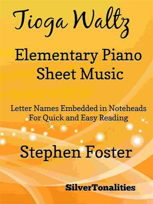 cover image of Tioga Waltz Elementary Piano Sheet Music